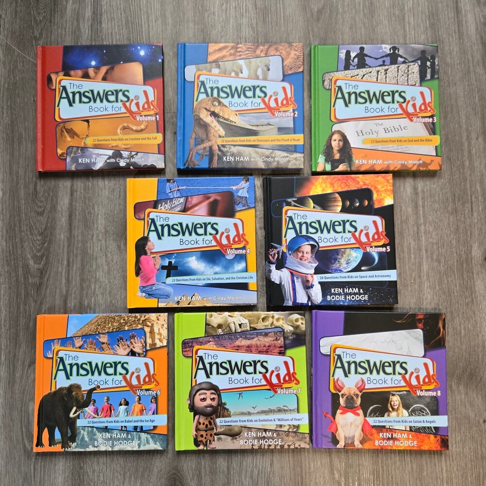 The Answers Book for Kids Complete Set of 8 Ken Hamm Bible Christian Children